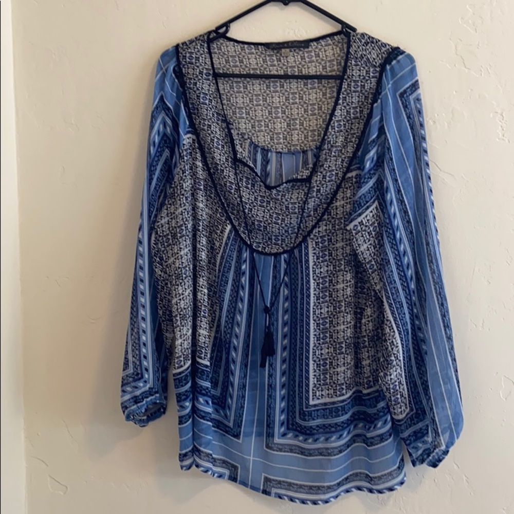 Sheer Blouse by Rose & Olive Size 1X